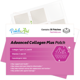 Collagen Plus Vitamin Patch: 30-Day Supply / Clear