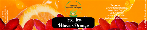 Hibiscus-Orange Iced Tea