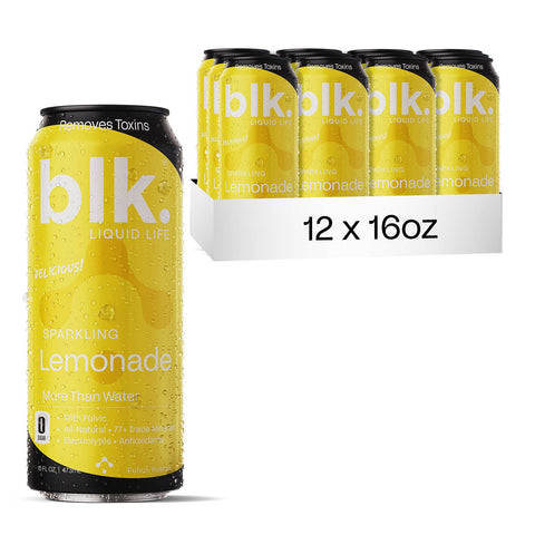 blk. Lemonade Sparkling Water,16oz 12 Pack, Cans