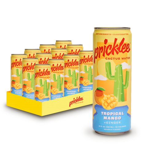 Pricklee Cactus Water - Tropical Mango (12-pack)
