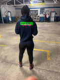 NMSK Hoodie with “I’m a Keeper” sleeve text